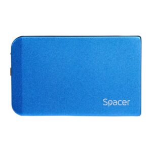 Rack extern HDD/SSD 2.5" Spacer USB 3.0 albastru