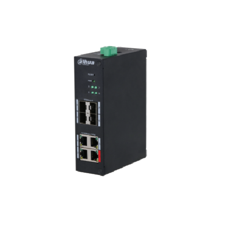8-Port Hardened Managed Switch with 4-Port PoE  > Comes