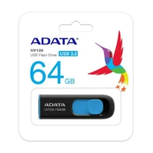 Memorie USB Flash Drive Adata AUV128-64G-RBE, 64GB, USB 3.2, Negru