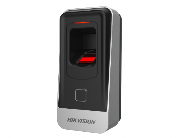 Cititor biometric si card MIFARE Hikvision, DS-K1201AMF; citeste carduri MIFARE,