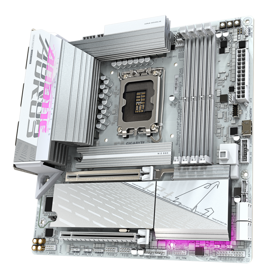 Placa de bază Gigabyte B860M AORUS ELITE WIFI6E ICE LGA1851 - imagine 5