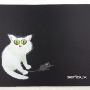 Mouse pad Serioux, model Cat and mice, MSP02, suprafata textila,