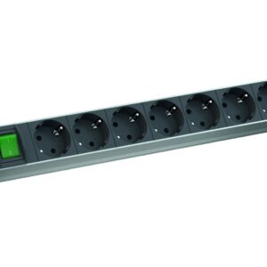 Bachmann IT PDU 8x prize Schuko ,1x switch, 2-pole, impamantare,
