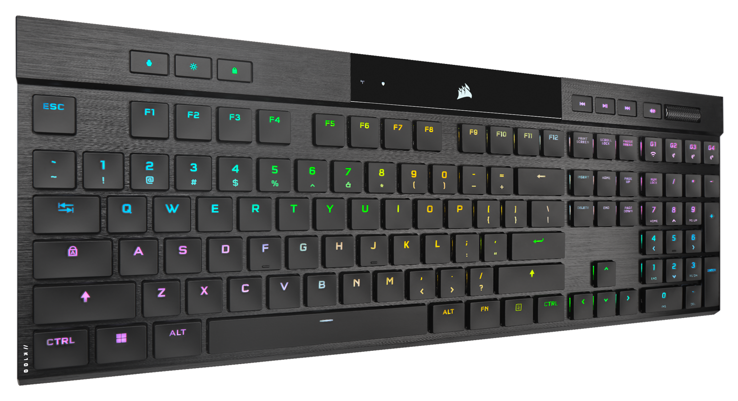 CORSAIR K100 AIR WIRELESS RGB ULTRA-THIN MECHANICAL, negru Full - imagine 3