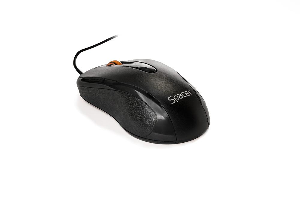 Kit Tastatura si Mouse Spacer SPDS-S6201 cu Fir, USB, Tastatura - imagine 4