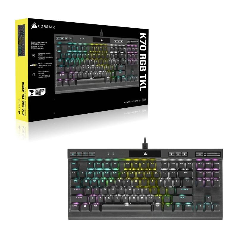 CORSAIR K70 RGB TKL CHAMPION SERIES OPTICAL-MECHANICAL, negru Full - imagine 4