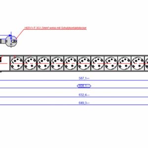Bachmann IT PDU 12 x prize Schuko, 1.5U, impamantare, fara