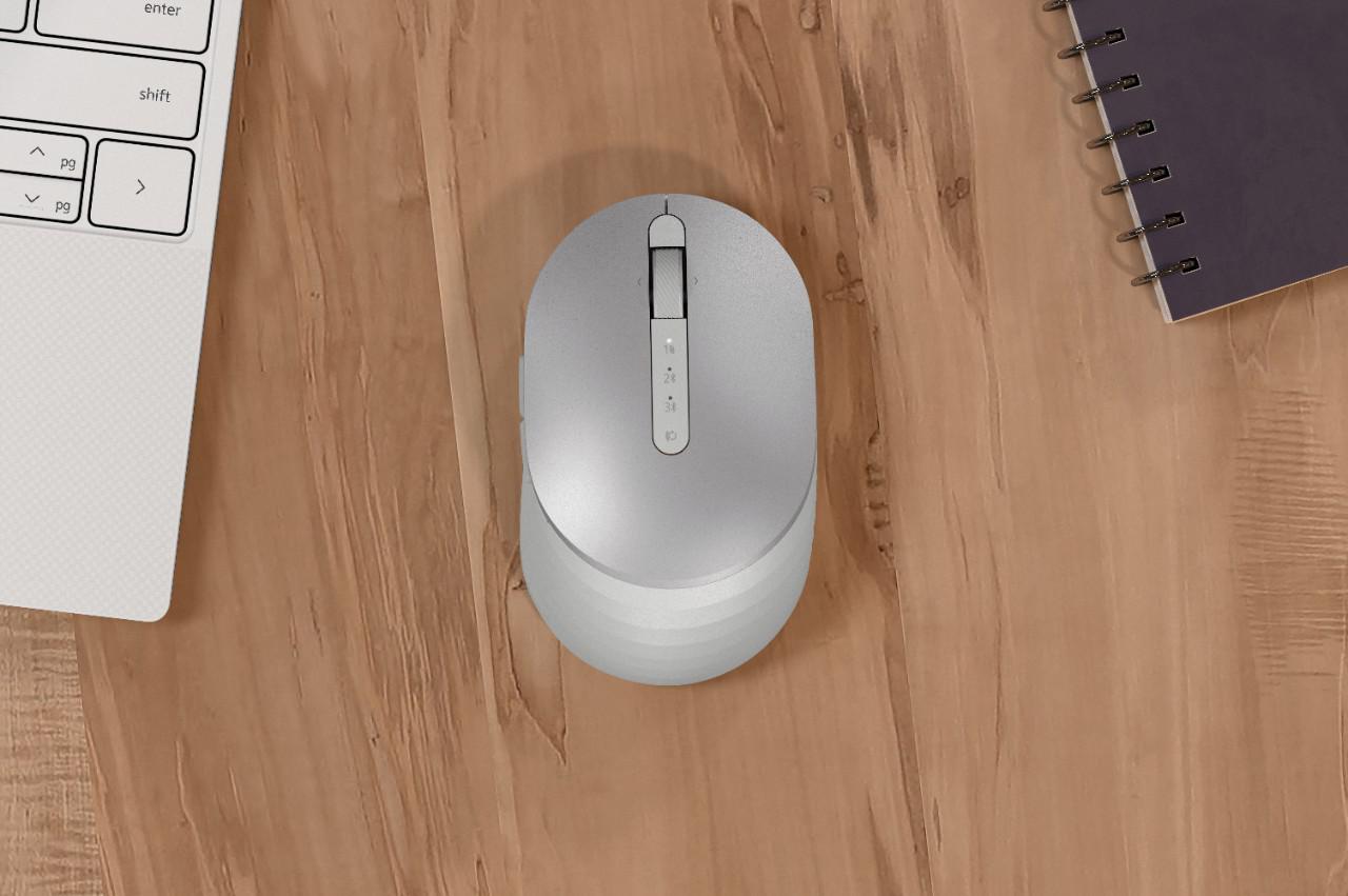 Mouse Dell Premier, Rechargeable Wireless, argintiu - imagine 4