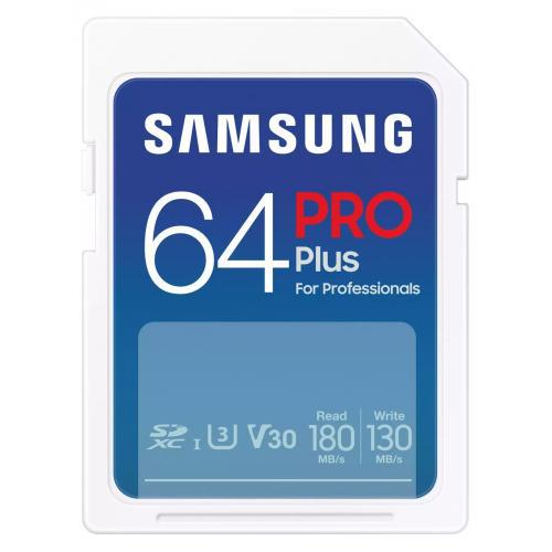 Card de Memorie SDXC Samsung, PRO Plus, 64GB, MB-SD256S/EU, Clasa