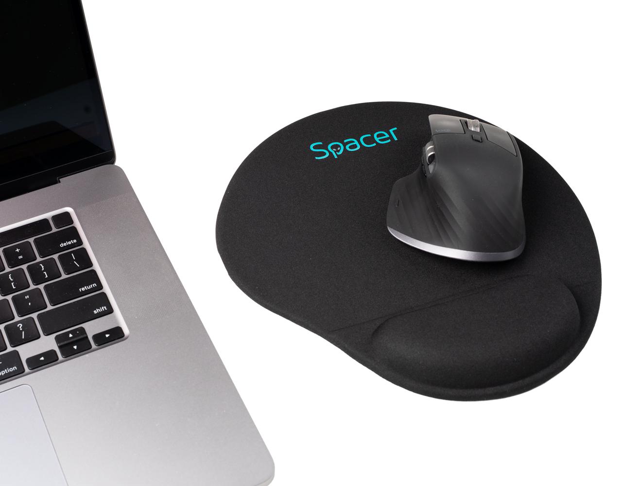 Mousepad Spacer, suport incheietura cu gel, cauciuc si material textil, - imagine 5