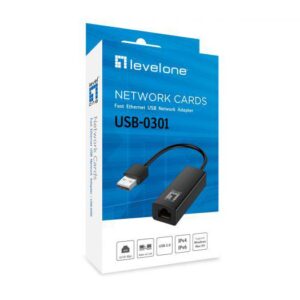 LevelOne USB-0301 Fast Ethernet USB Network Adapter, 23 x 16