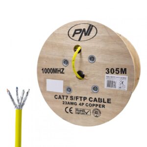 PNI-SFTP07M – Cablu S/FTP CAT7 PNI SF07 la metru 10Gbps,