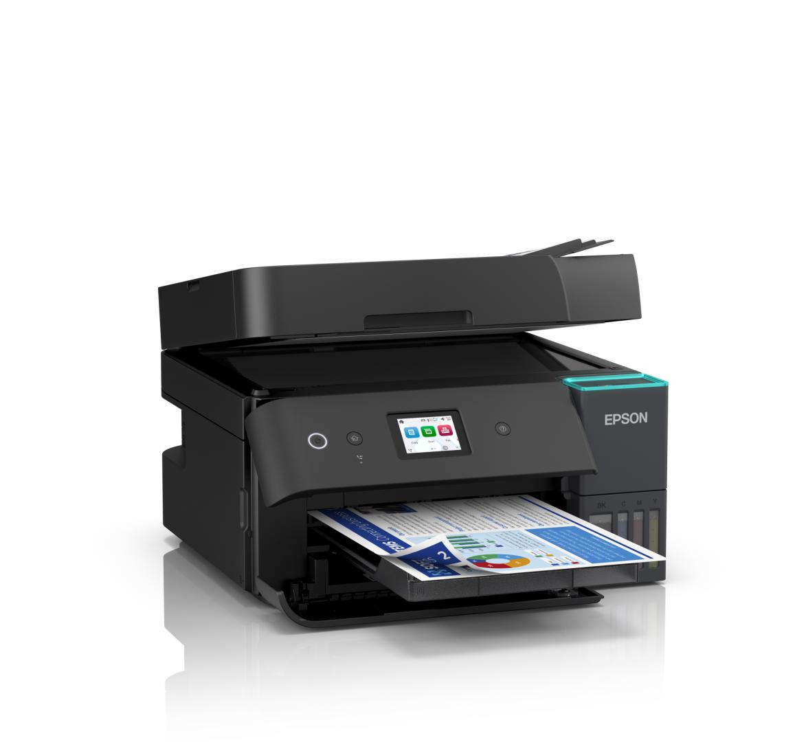 Multifunctional inkjet color Epson EcoTank CISS L6390, dimensiune A4 (Printare,Copiere, - imagine 3