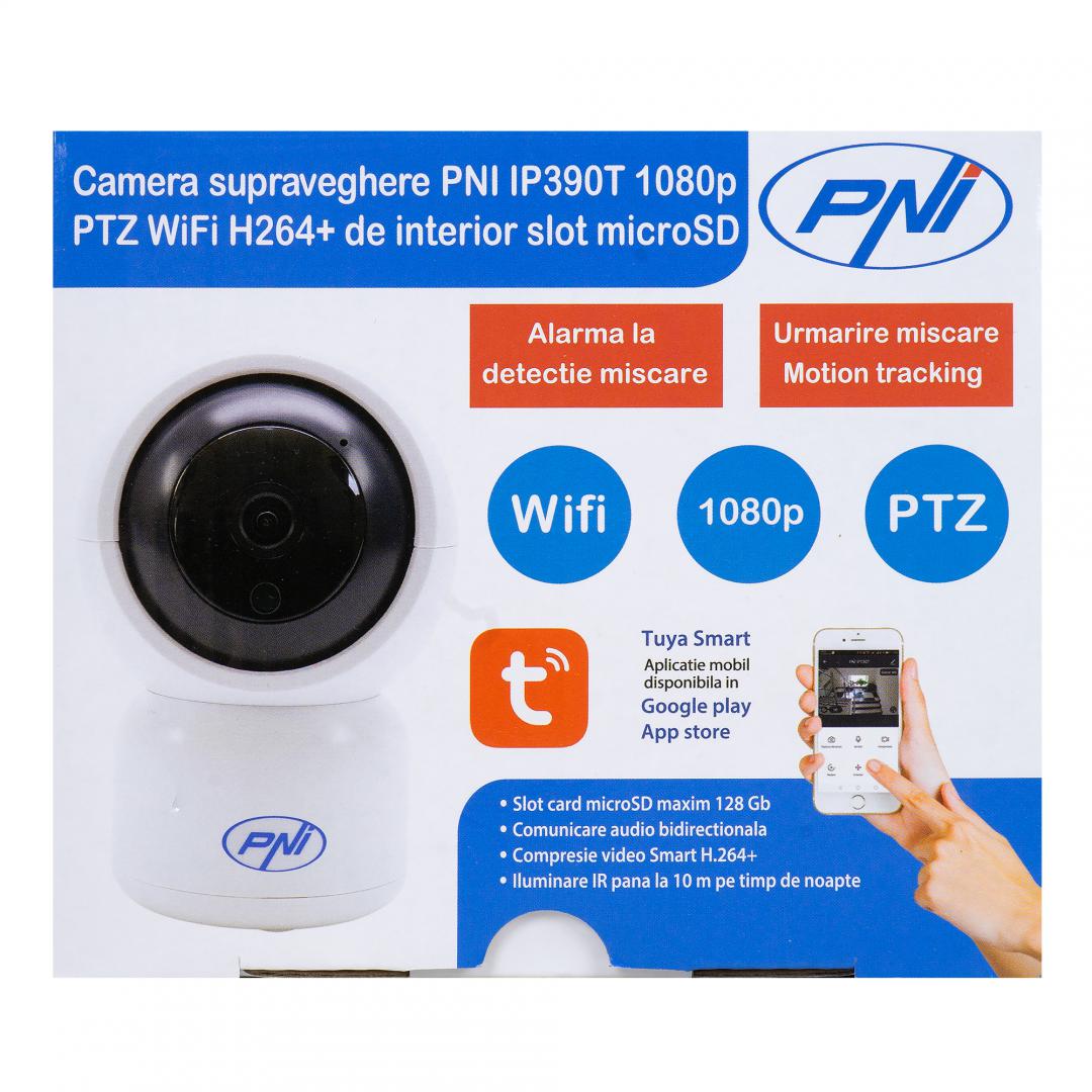 Camera supraveghere video PNI IP390T 1080P cu PTZ WiFi H264+ - imagine 11