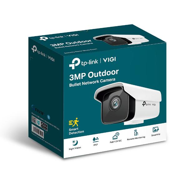 TP-LINK VIGI 3MP Outdoor Bullet Network Camera, 1/2.8" Progressive Scan - imagine 3