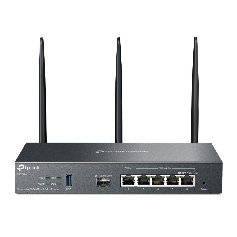 "Omada AX3000 Wi-Fi 6 Gigabit VPN Router PORT: 1× Gigabit