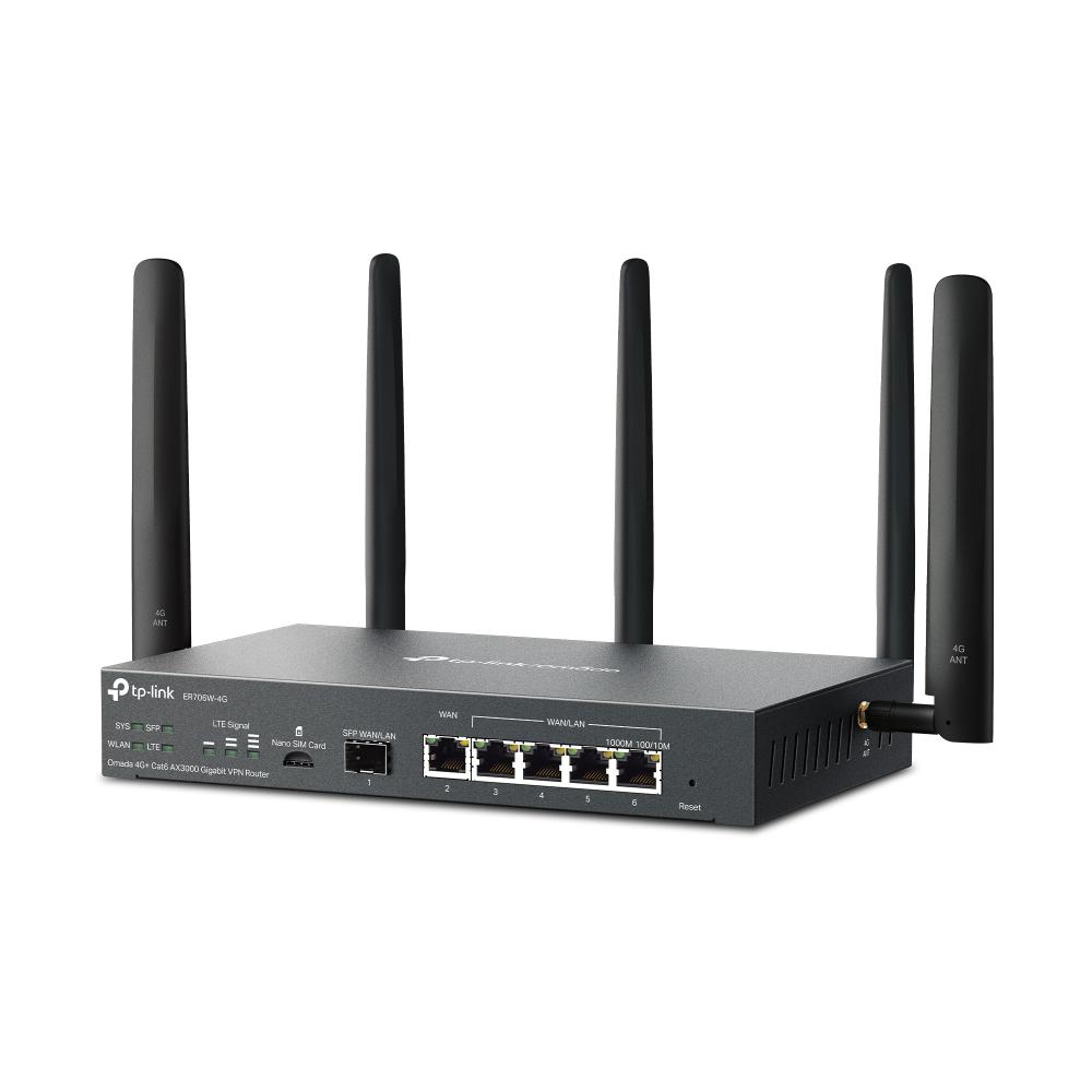 "Omada 4G+ Cat6 AX3000 Gigabit VPN Router PORT: 1× Gigabit - imagine 4