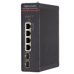 Switch PoE Hikvision DS-3T1506HP-SI-4P2F: 4 x Gigabit Hi-PoE RJ45 Ports,