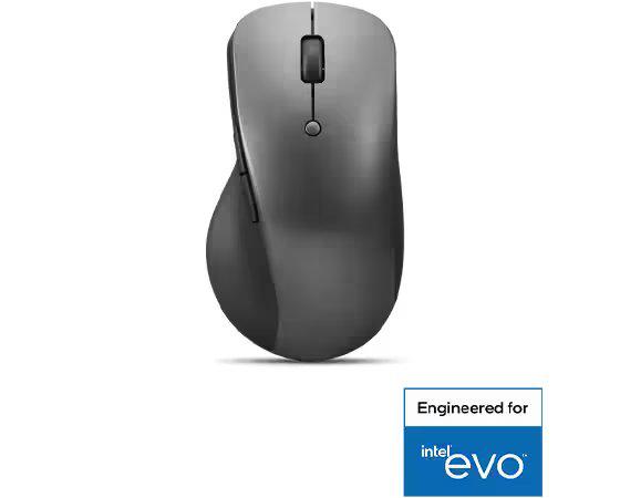 Lenovo Professional Bluetooth Rechargeable Mouse, Color Storm grey, Cable Length/Type