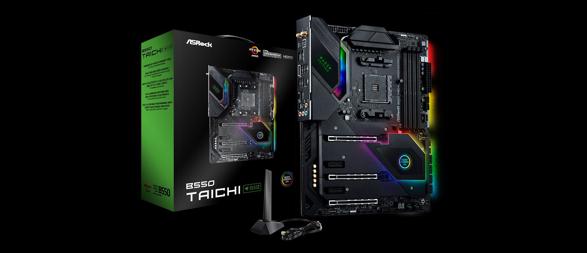 Placa de bază ASRock B550 Taichi Razer Edition AM4 - imagine 3