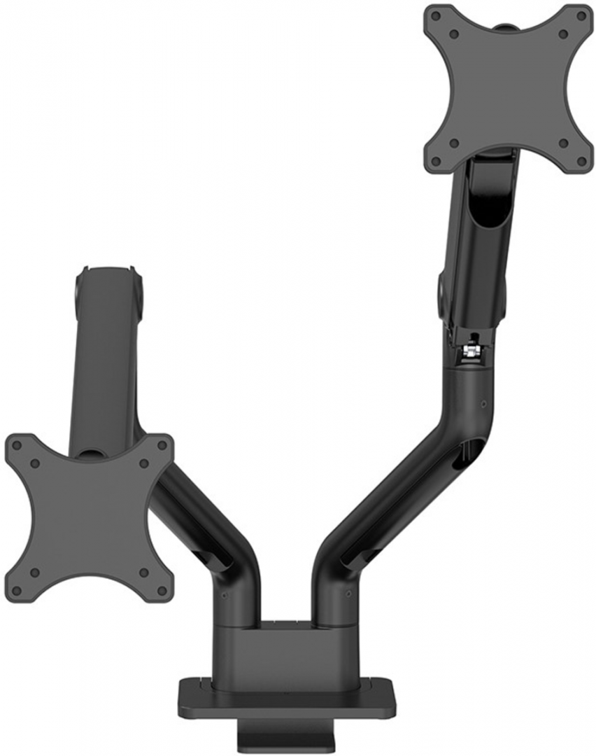 Brat dublu pentru monitor Neomounts, tip full motion, pentru display-uri