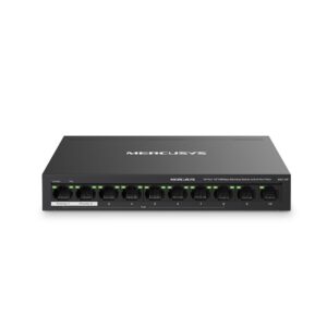 MERCUSYS DESKTOP SWITCH 10PORT MS110P POE, Interfata:  10× 10/100