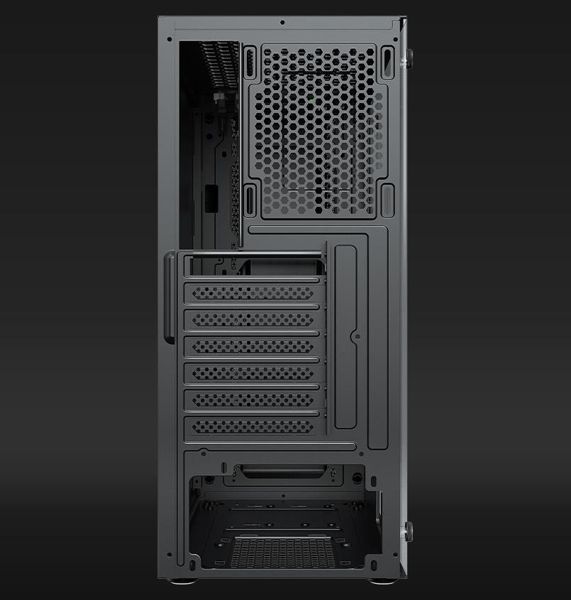 Carcasa Aqirys Mizar Midi Tower Black RGB - imagine 7