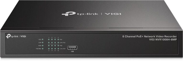 NVR PoE TP-Link VIGI 8 canale 1008H-8MP; 113W, 8 MP,1