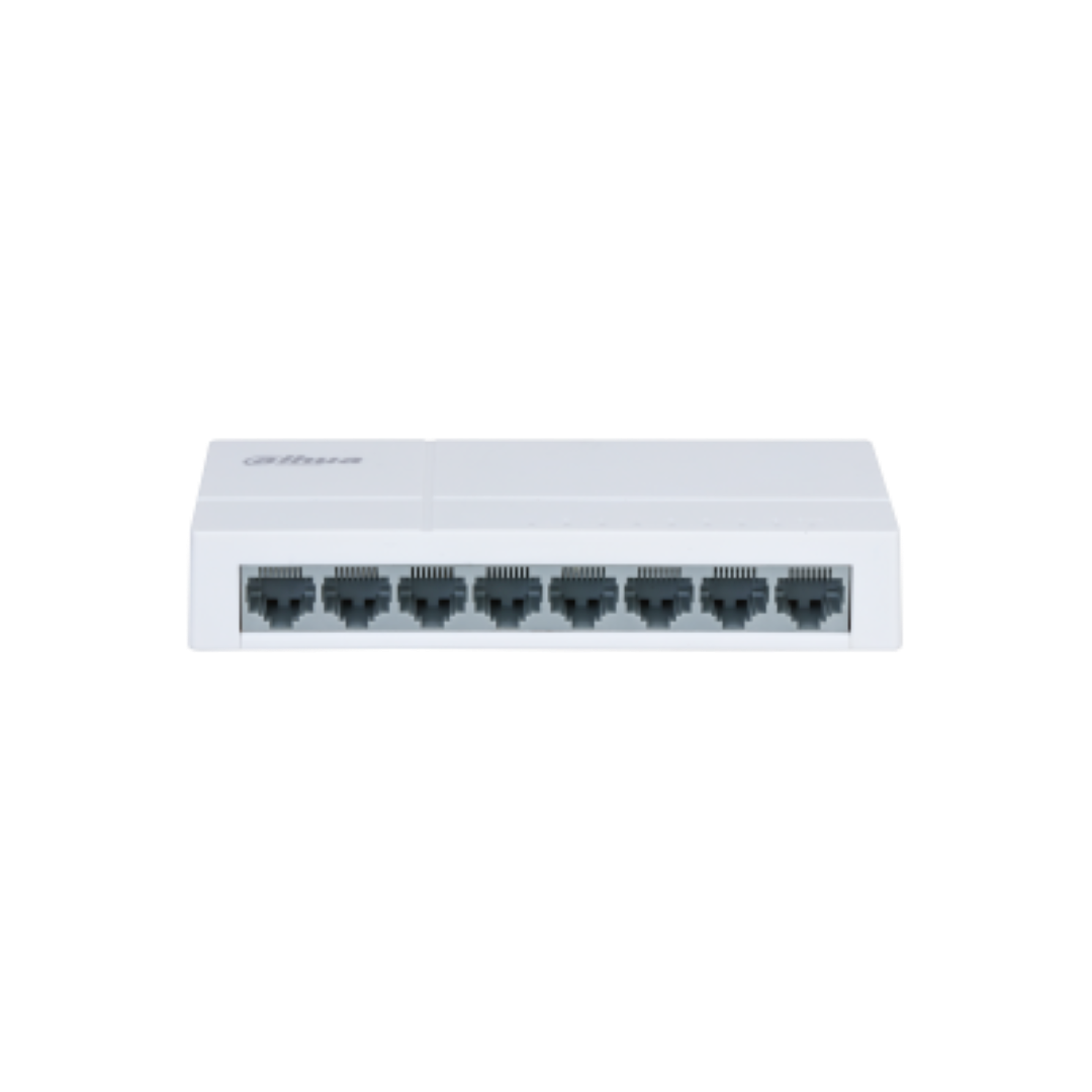 Switch Dahua 8 porturi Unmanaged, PFS3008-8ET-L, Interfata: 8 x 10/100