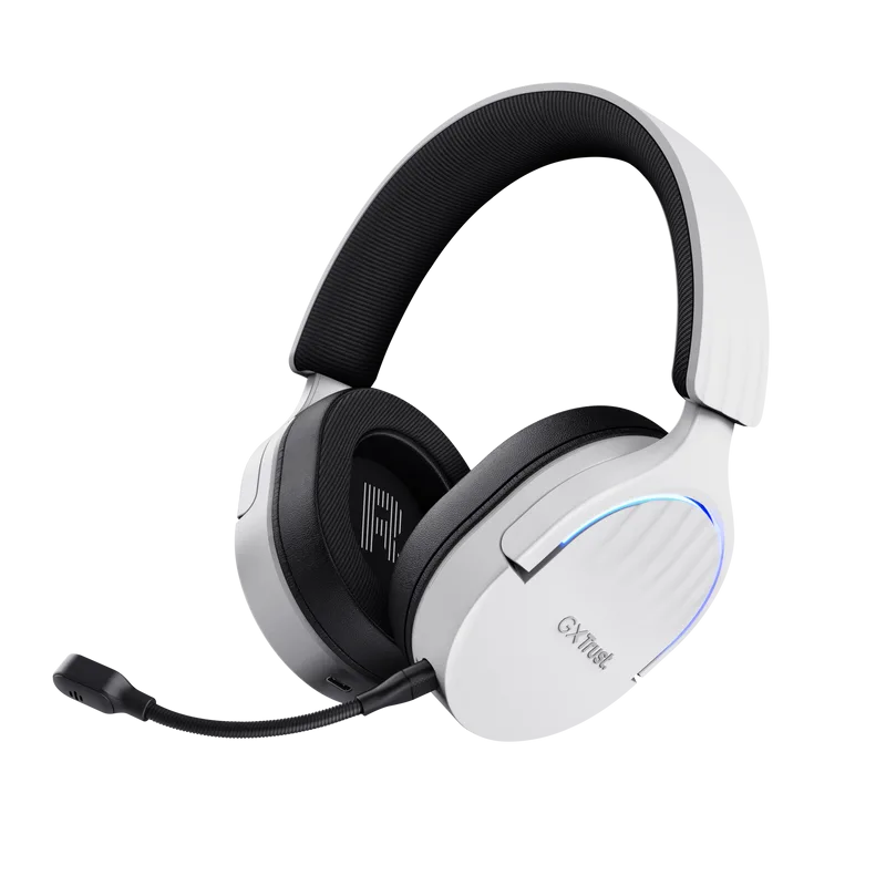 Casti Gaming Head - band Trust GXT 491W Fayzo - Alb - Wireless