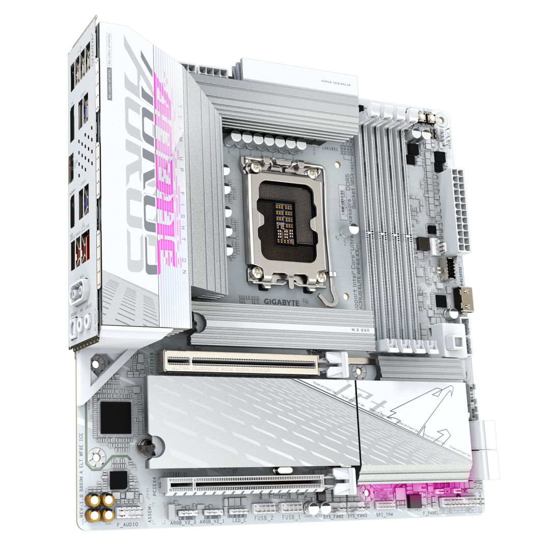 Placa de bază Gigabyte B860M AORUS ELITE WIFI6E ICE LGA1851 - imagine 4
