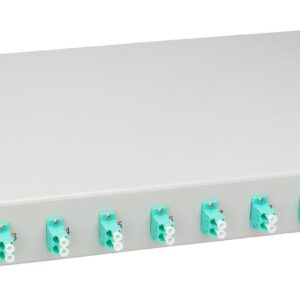 Splicebox, 4 fibre,LC,50/125?m OM3, culisant,19",1UV , ECO