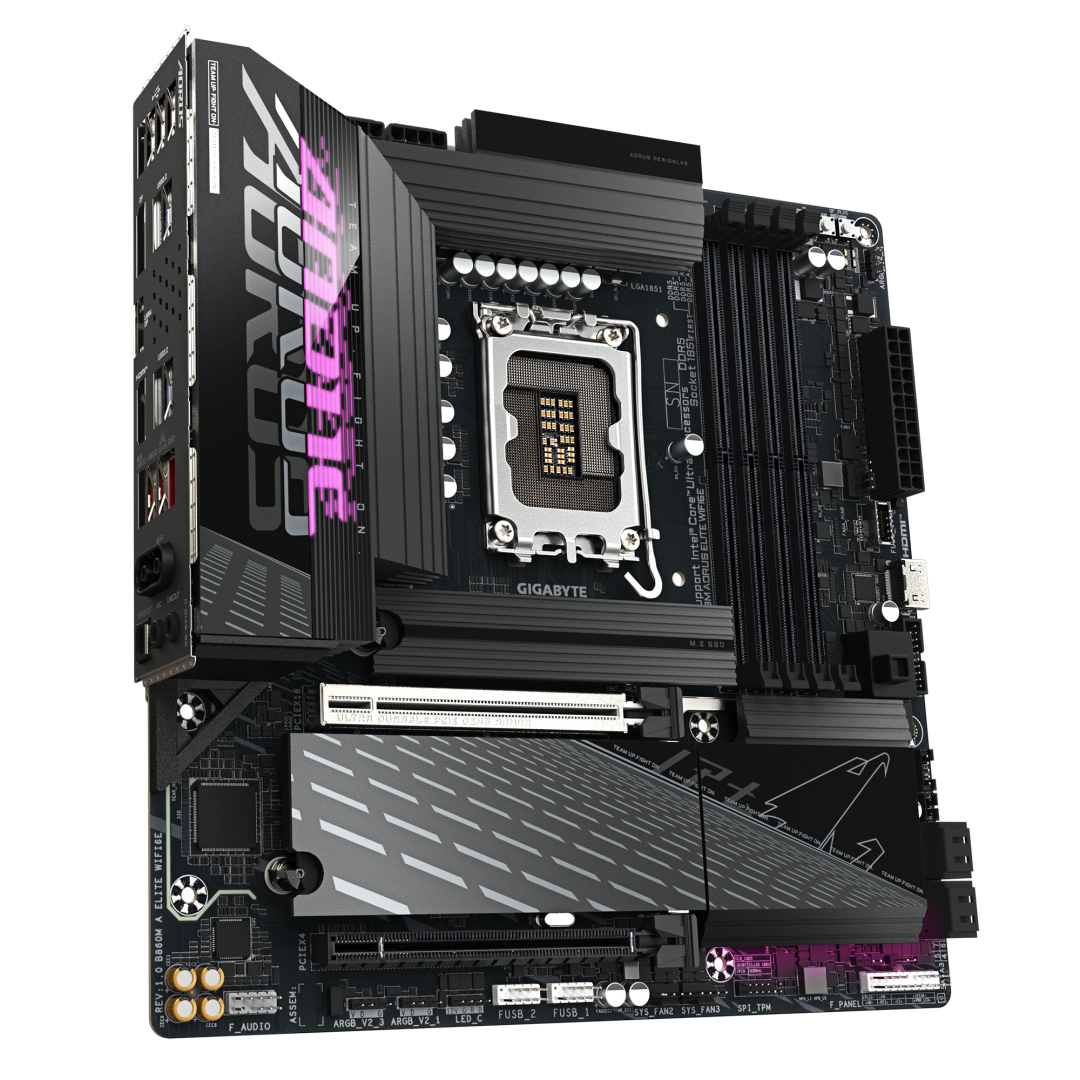 Placa de Baza GIGABYTE B860M AORUS ELITE WIFI6E LGA1851 - imagine 4