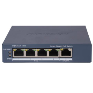 Switch PoE Hikvision DS-3E1505P-EI, 4 × Gigabit PoE port,1 ×