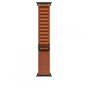 Apple Watch 49mm Terra Cotta Alpine Loop – Small – Black Titanium