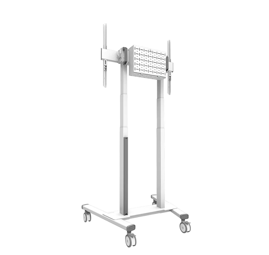 Stand mobil motorizat Neomounts by Newstar, 37"-100", 110 kg, VESA 800x600, alb - imagine 5