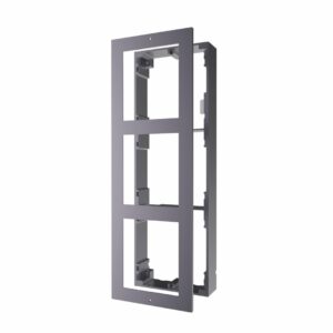 Panou frontal pentru 3 module videointerfon modular Hikvision DS-KD-ACW3; permite