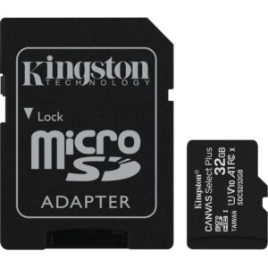 Card de Memorie MicroSDHC Kingston Select Plus, 32GB, Adaptor SD,