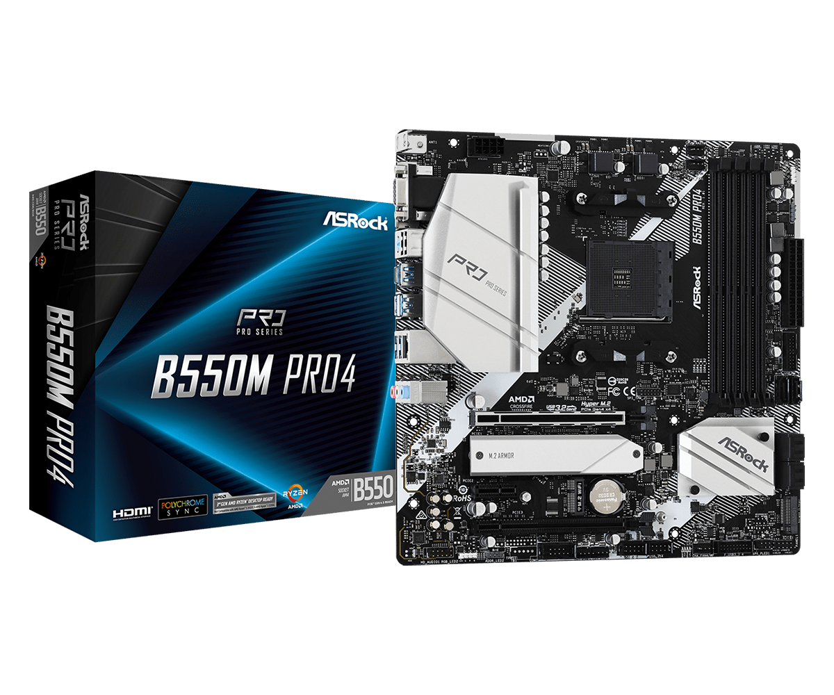 Placa de bază ASRock B550M PRO4 AM4 - imagine 3