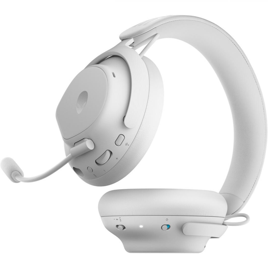 Alienware Pro Wireless Gaming Headset Lunar Light - imagine 5