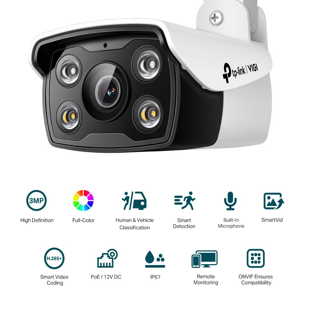 "TP-Link Camera IR de supraveghere Bullet pentru exterior VIGIC330(4MM), Senzor - imagine 5