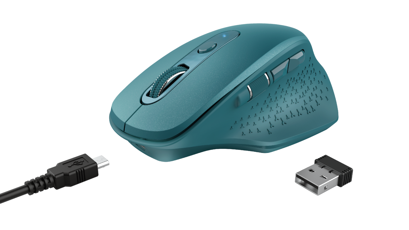 Mouse Trust Ozaa, Rechargeable Wireless, blue