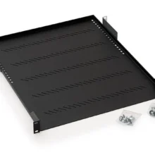 Raft fix perforat Triton 19 1U/750 capacitate incarcare 40kg - negru