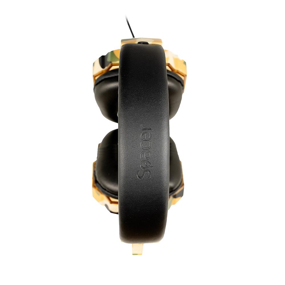 Casti cu micr . Spacer Gaming, cu fir, 2x Jack - imagine 4