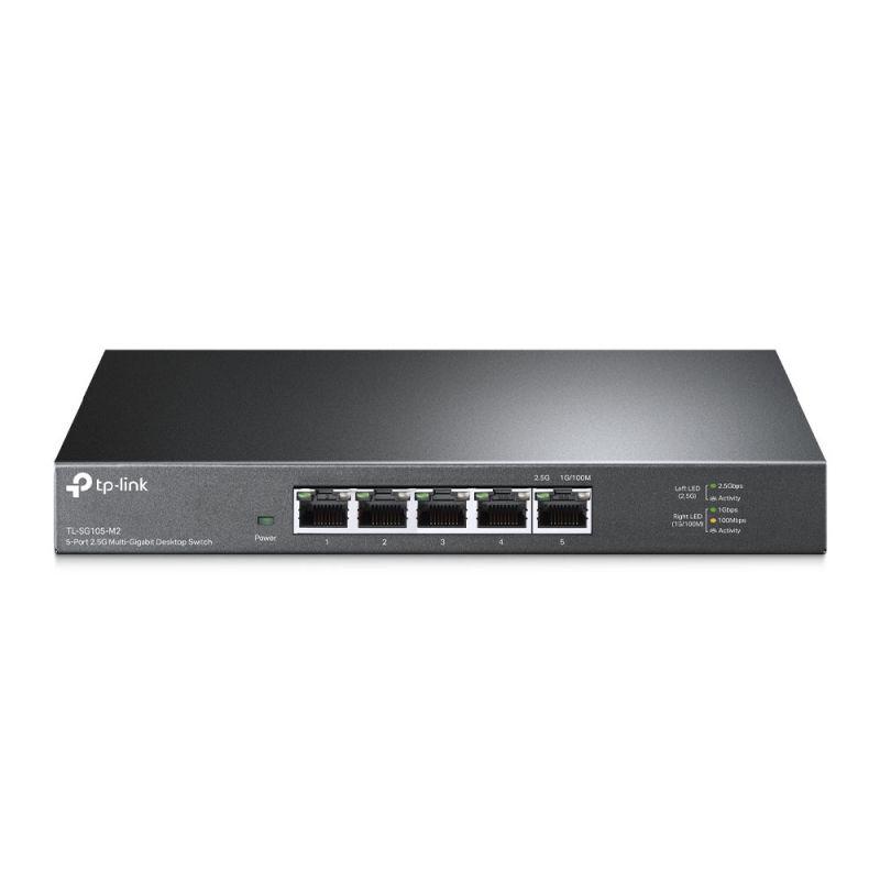 "5-Port 2.5G Multi-Gigabit Desktop Switch PORT: 5× 2.5G RJ45 Ports