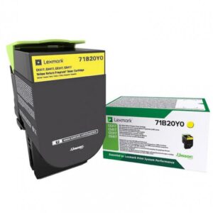 Toner Lexmark 71B20Y0, yellow ,return program ,2.3k,CX317DN/417DE, CS317DN/417DN/