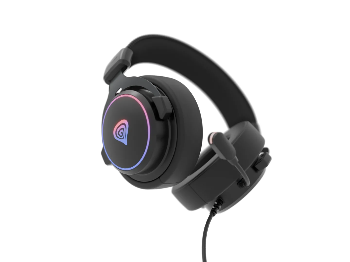 Casti Gaming cu Fir Genesis Neon 764, Sunet 7.1 Surround