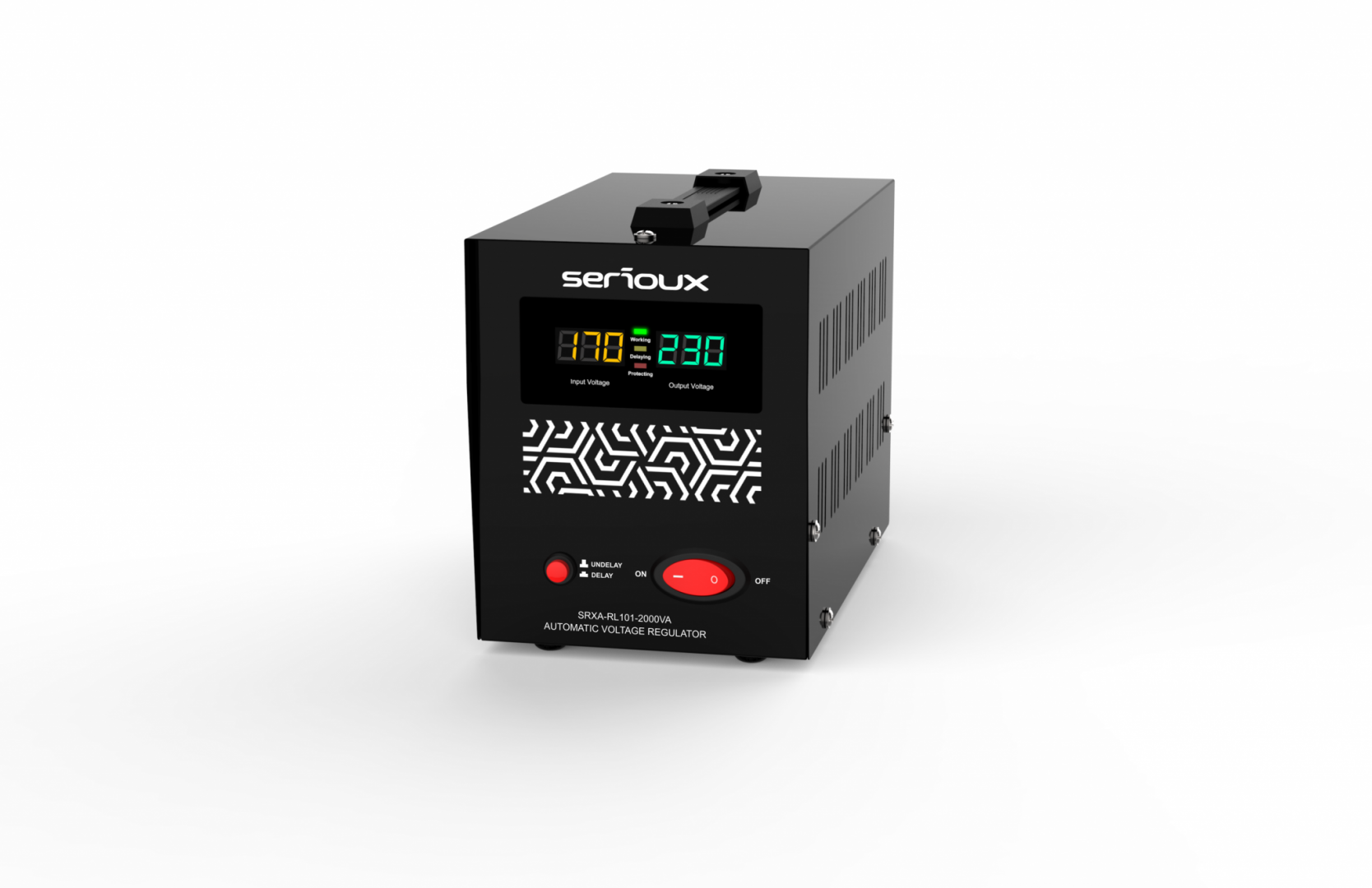 Stabilizator de tensiune Serioux Relay 101-2000VA, putere 2000VA/1200W, tip releu,