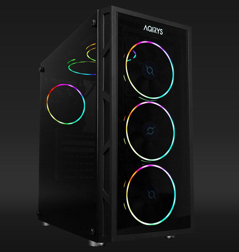 Carcasa AQIRYS ANTARES Mid Tower ARGB NEGRU - imagine 11