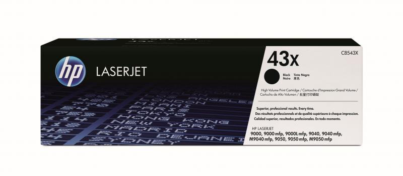 Toner HP C8543X, black 30 k, LaserJet 9000, LaserJet 9040,LaserJet